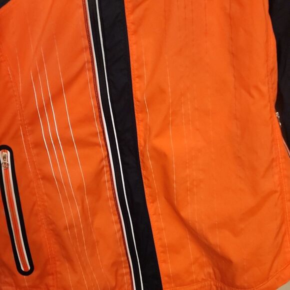 Lululemon Women's "Get Up & Glow" Orange & Black Activewear Jacket Size 6 - Picture 6 of 11